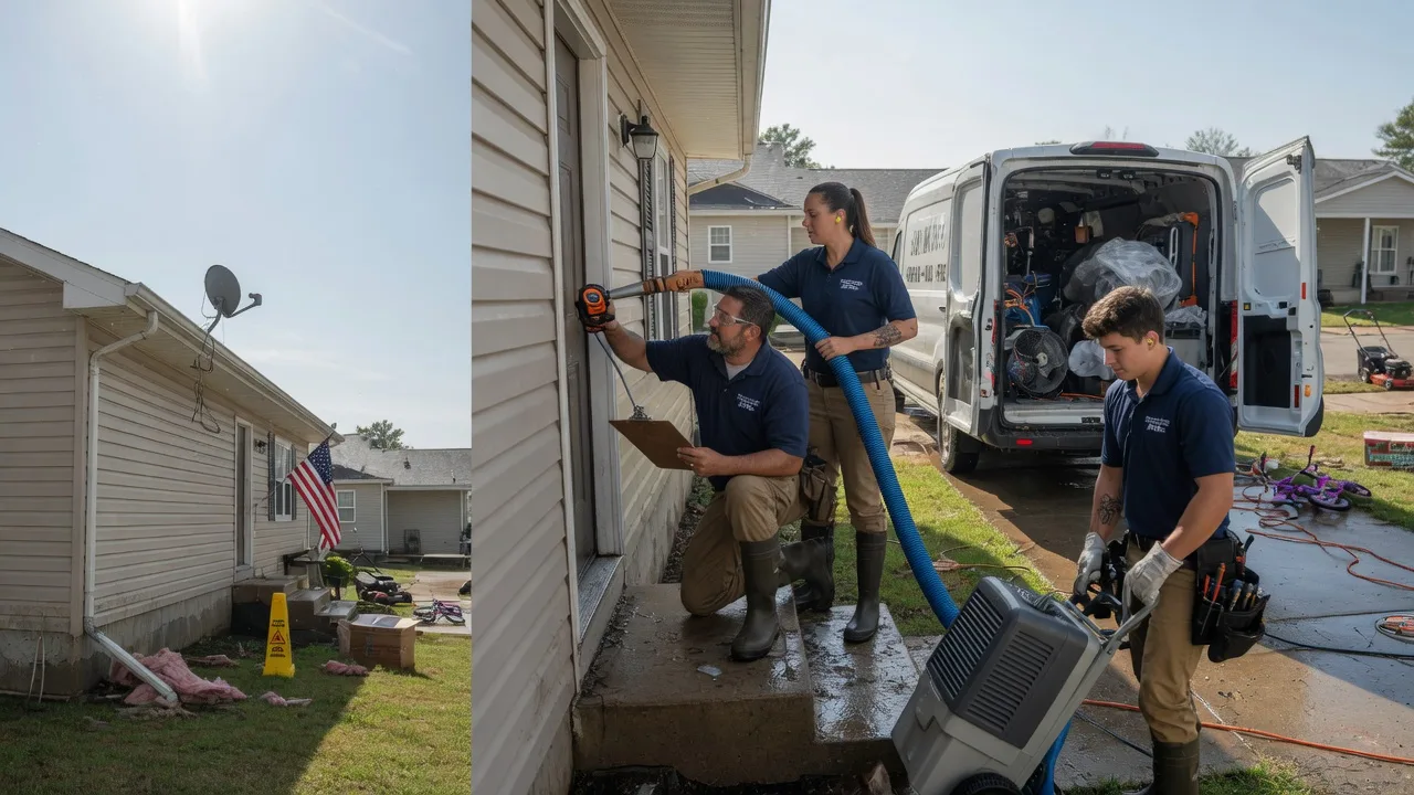 Ceiling Water Damage Restoration in Delmont, SD near me